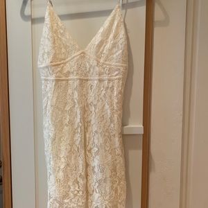 Urban Outfitters cream lace dress